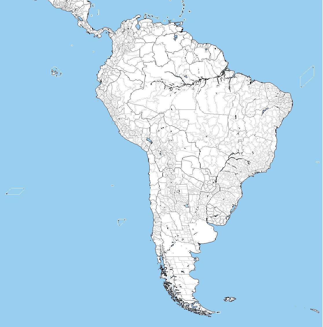 Blank map of South America by DrawNick on DeviantArt