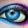 Blue and Purple Eye