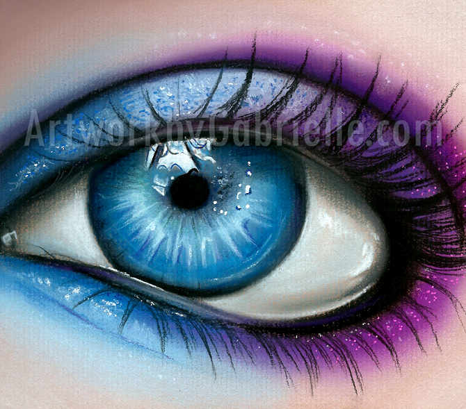 Blue and Purple Eye