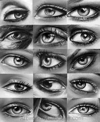 a bunch of eyes