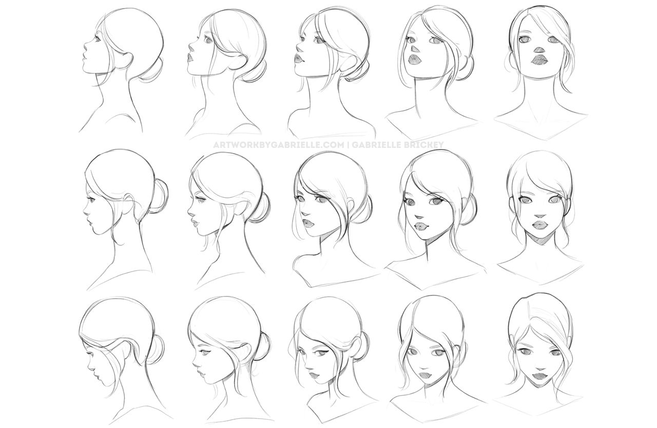 Character Angles Sheet - Hand Drawn References by GabrielleBrickey on ...