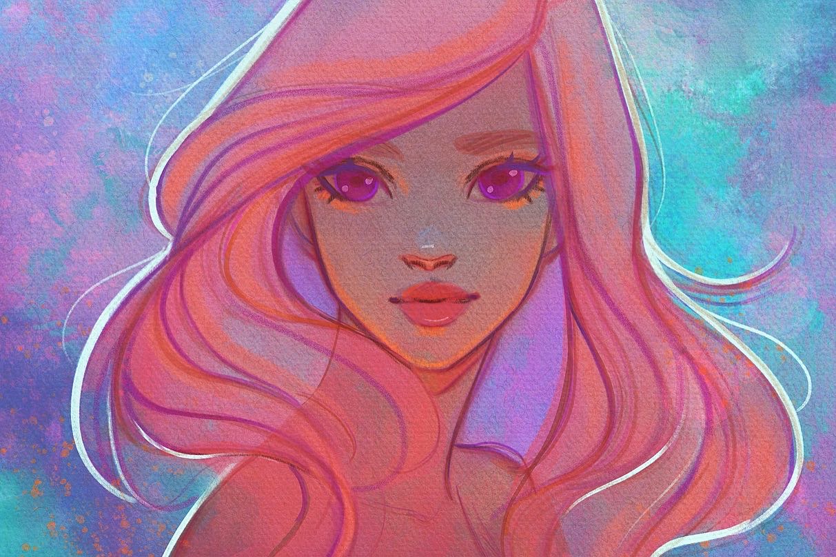 Procreate Watercolor Character Painting