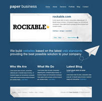 paper business PSD template