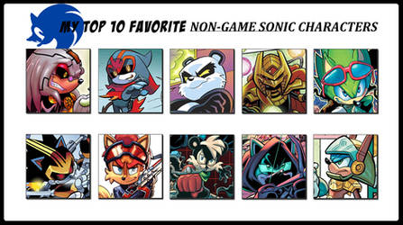 My Top 10 Favorite Non-Game Sonic Characters