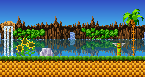 Green Hill Zone Background by harounisbackbaby on DeviantArt