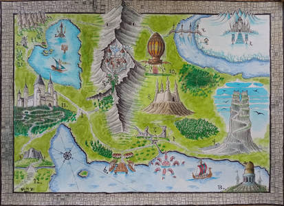 Ye Olde Large Fantasy Map