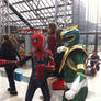 Spider-Man and Green Power Ranger