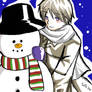 russia-chan with mr.snowman