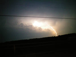 Lightning Over a Farm