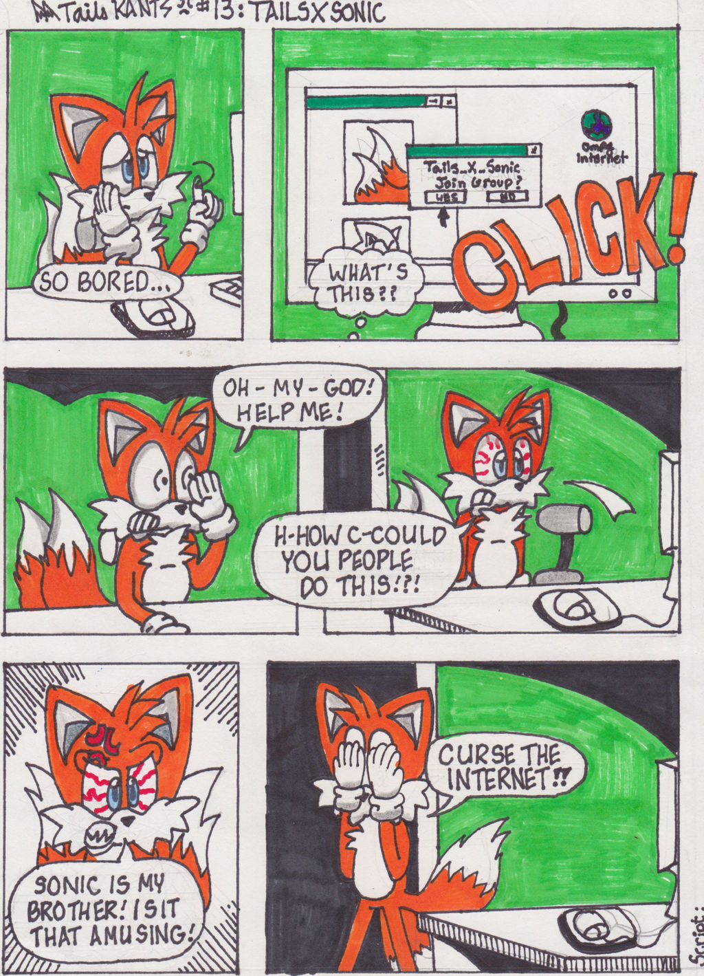 Tails Rants #13: TailsXSonic by TwoTailedComicDream on DeviantArt