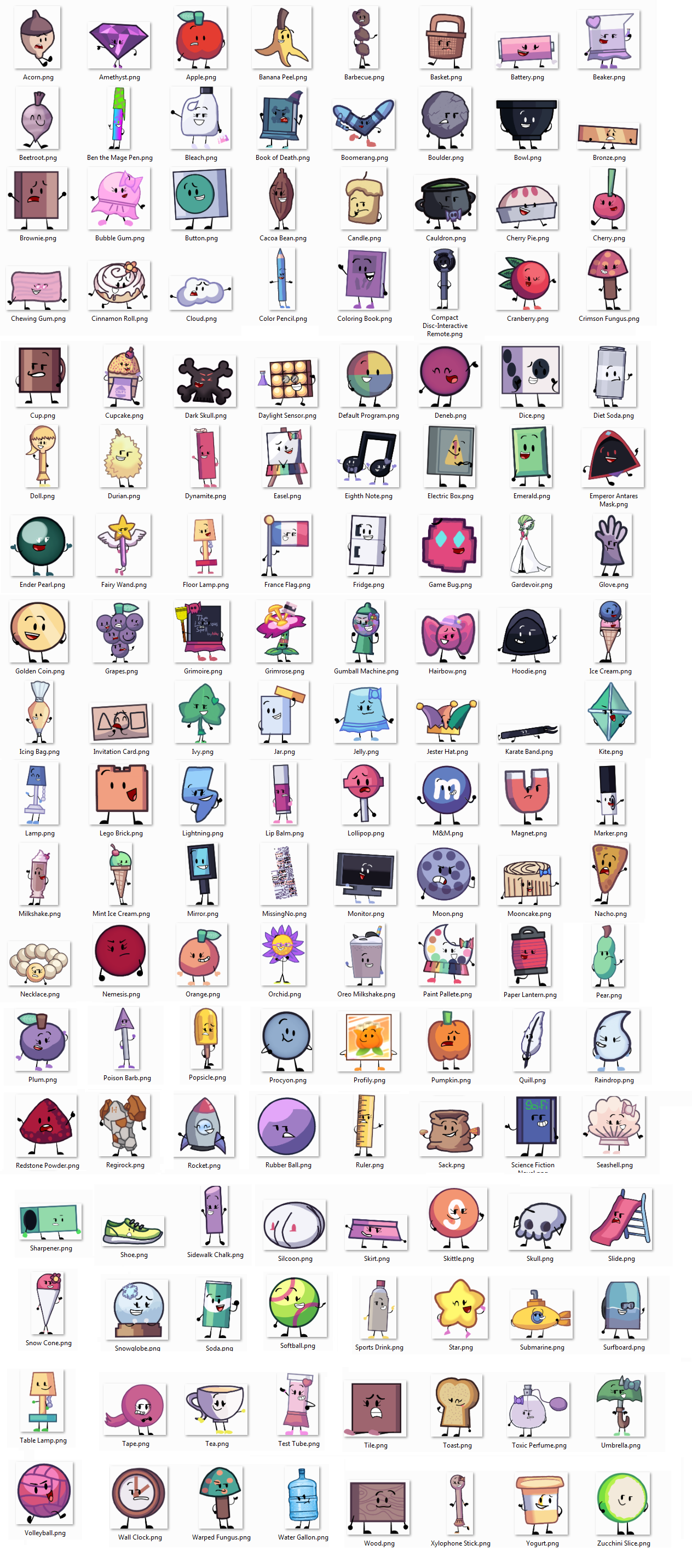 144 Objects by ProcyonDenebAnimator on DeviantArt