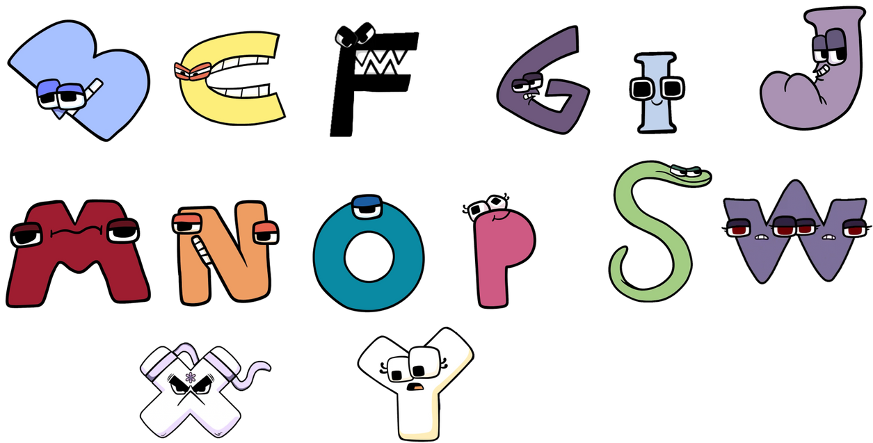 My Favorite Alphabet Lore Characters by ProcyonDenebAnimator on DeviantArt