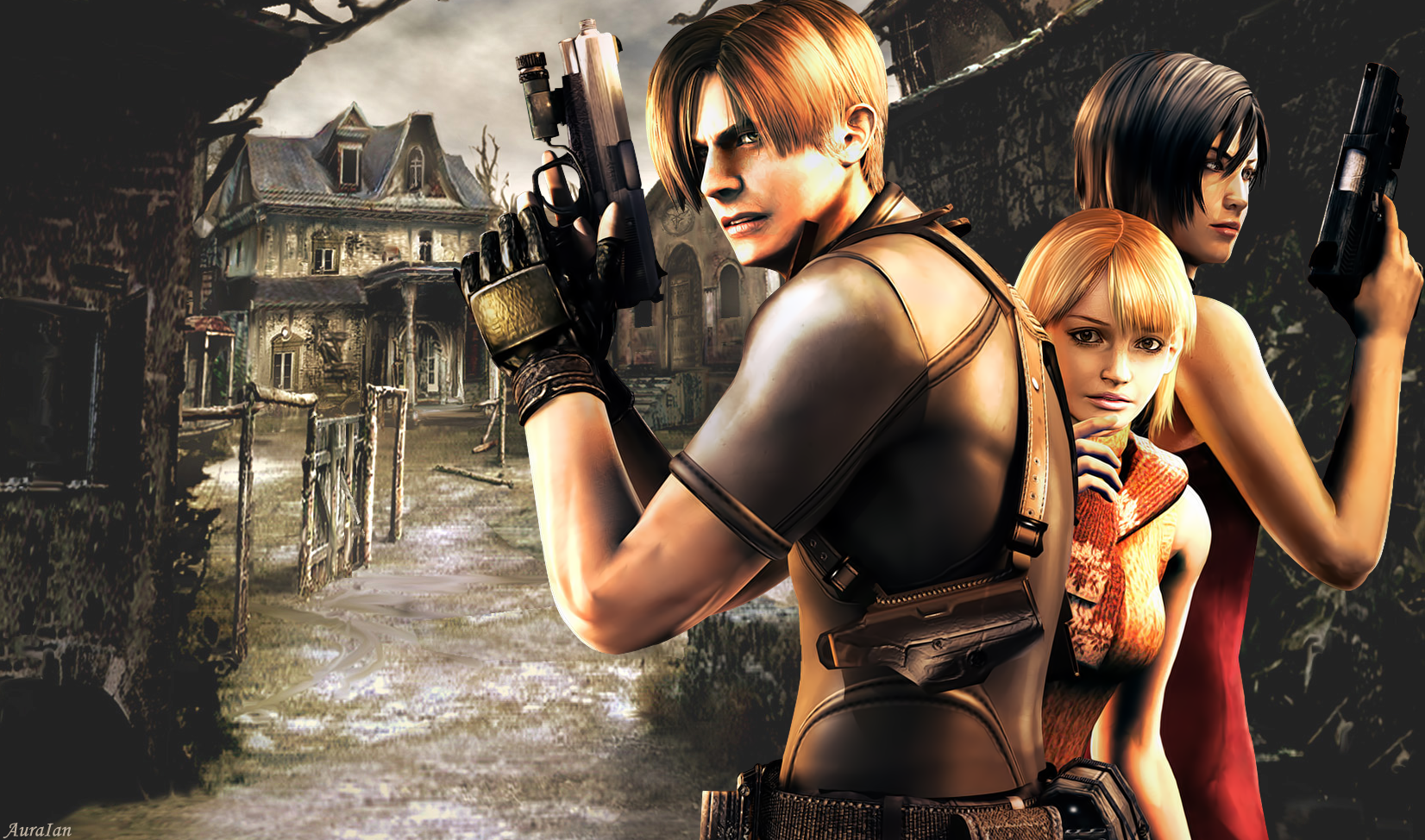 Leon, Ashley, & Ada Art - Resident Evil 4 Art Gallery