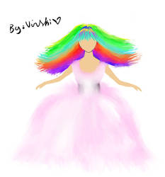 rainbow woman
