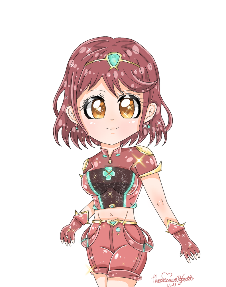 : Pyra Alternate Outfit : by ThePrincessOfGold on DeviantArt