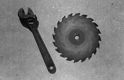 Wrench and Saw Blade