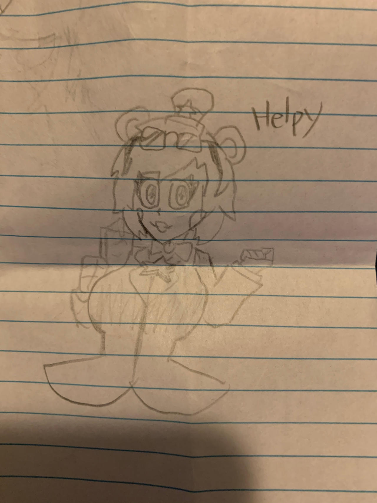 Helpy Sketch by PowerUpBonnie on DeviantArt