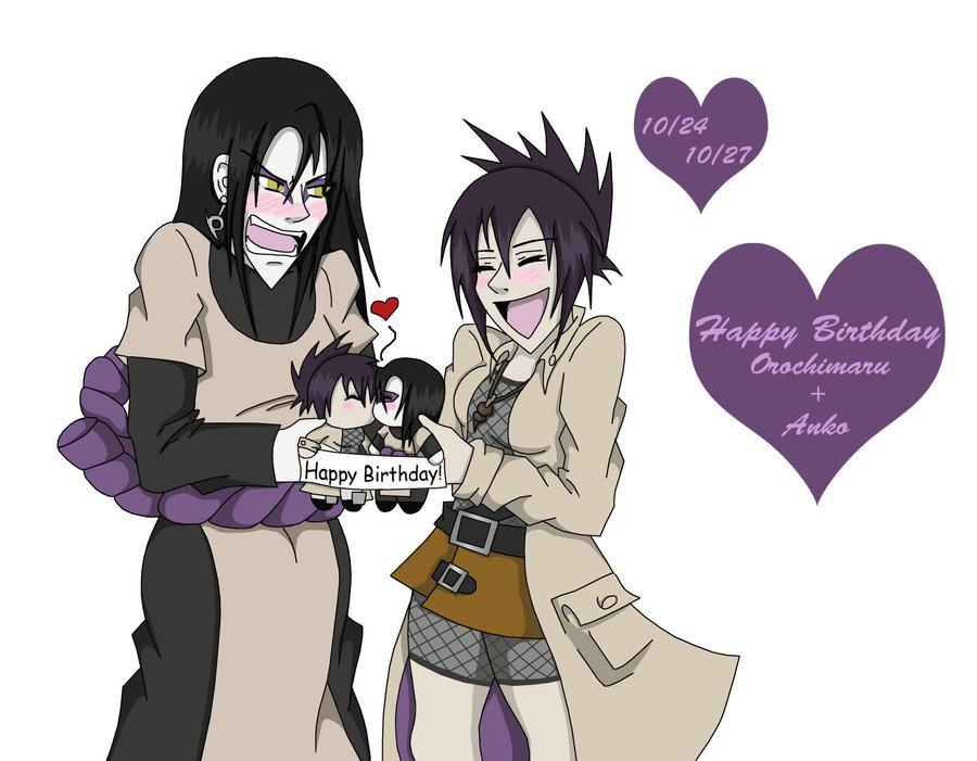 Happy BDay Orochimaru and Anko