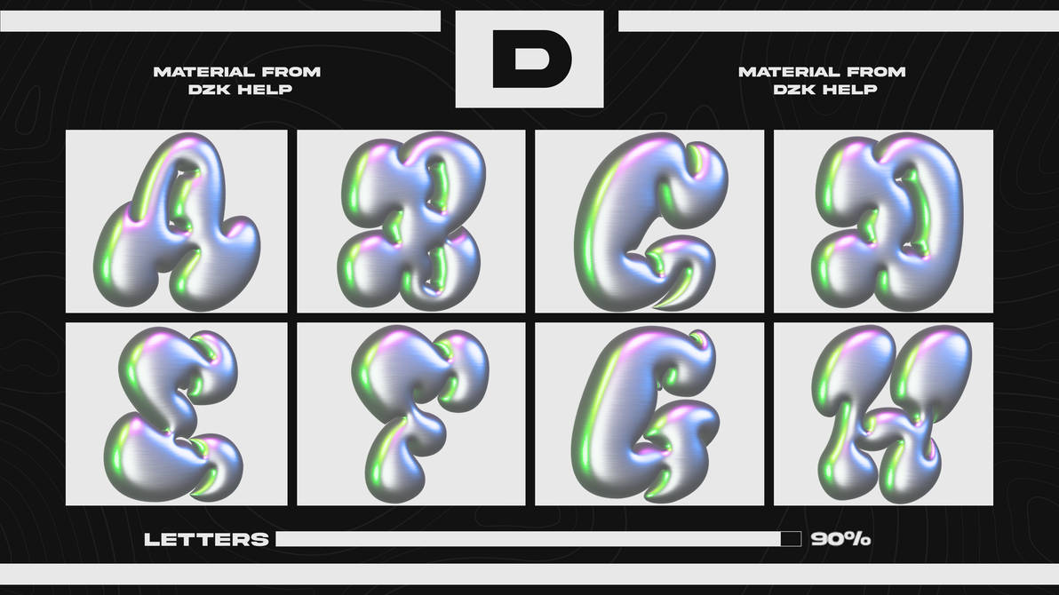 3d Letters Png Pack by asolnnn3 on DeviantArt