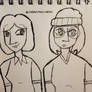 Lois and meg drawn from memory in my style