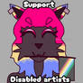 Support disabled artists drawing w/ fursona