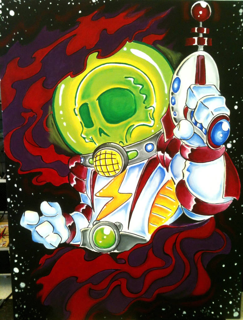 retro space skull by The-Ozzman on DeviantArt