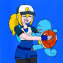 Brawnstone and her Squirtle