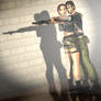 Kurtis Trent and Lara Croft