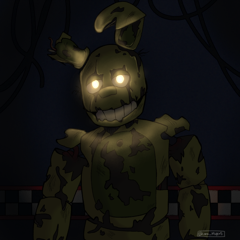 Springtrap Side Profile Springtrap by LonelyStar17 on DeviantArt