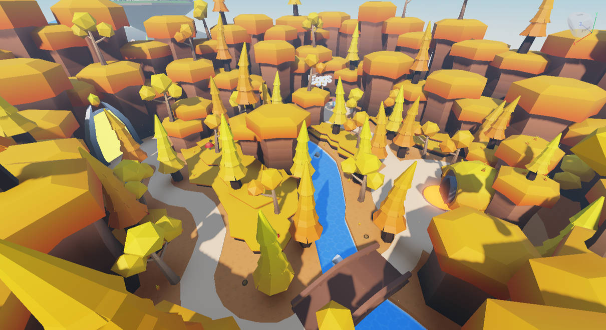 Low Poly Autumn Map by JamesTheGiraffe on DeviantArt