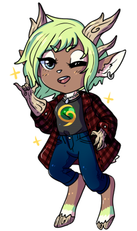 Chibi Commission Aquatiffy Sadie By Trash Muffin