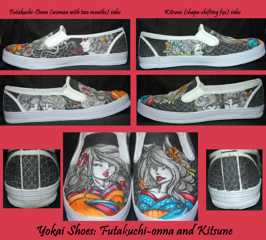 Yokai Shoes by labrattish on DeviantArt