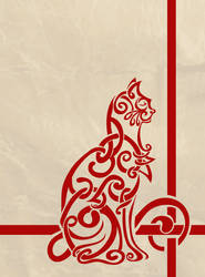 Celtic Knot Inspired Cat