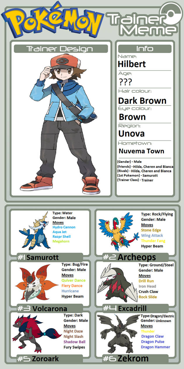 Trainer Profile Hilbert By Rbta123 On Deviantart Trainer Profile Hilbert By Rbta123 On Deviantart