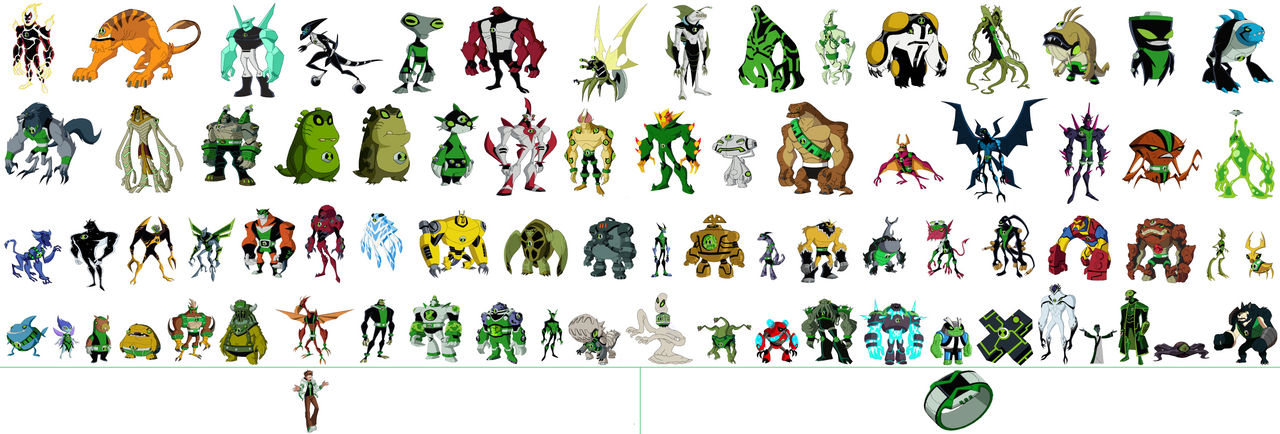 Ben 10 Aliens List With Pictures And Names All Ben 10 Official Aliens by rbta123 on DeviantArt
