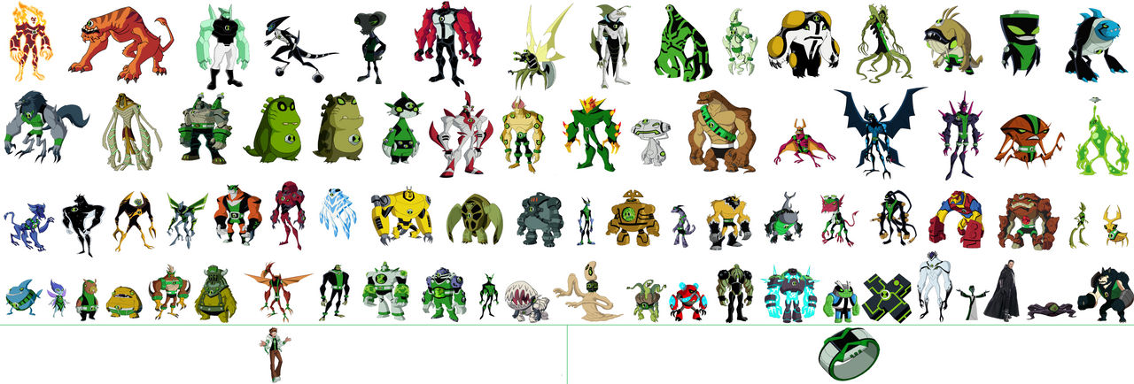 Ben 10 Alien Names List With Image All Ben 10 Official Aliens by rbta123 on DeviantArt