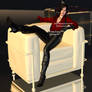 Ada Wong Relaxing Render