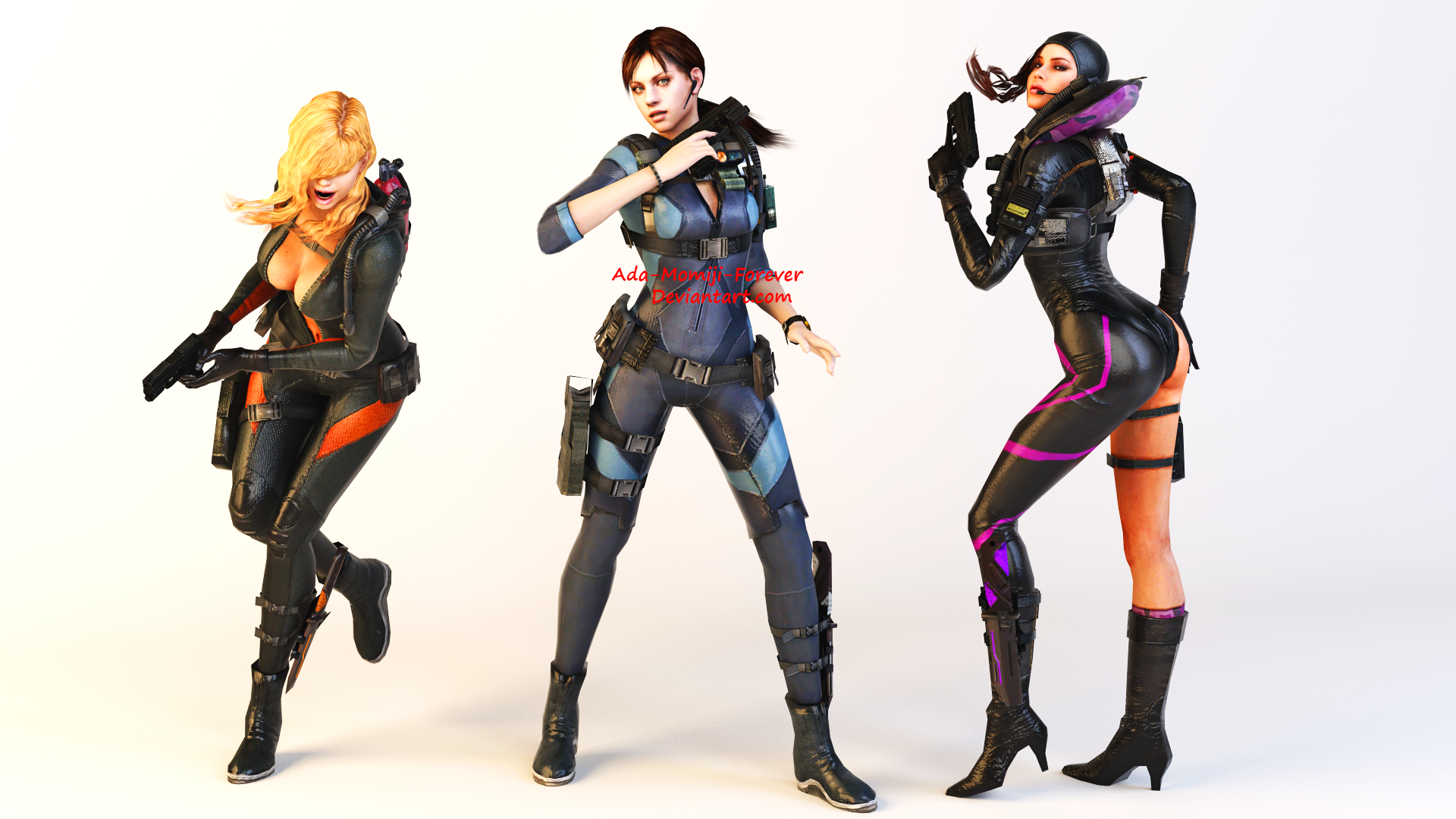 Resident Evil Revelations Girls Render