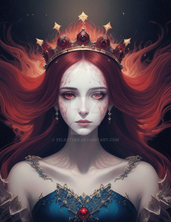 Dark Fantasy Art: beautiful vampire queen by Felicitube on DeviantArt
