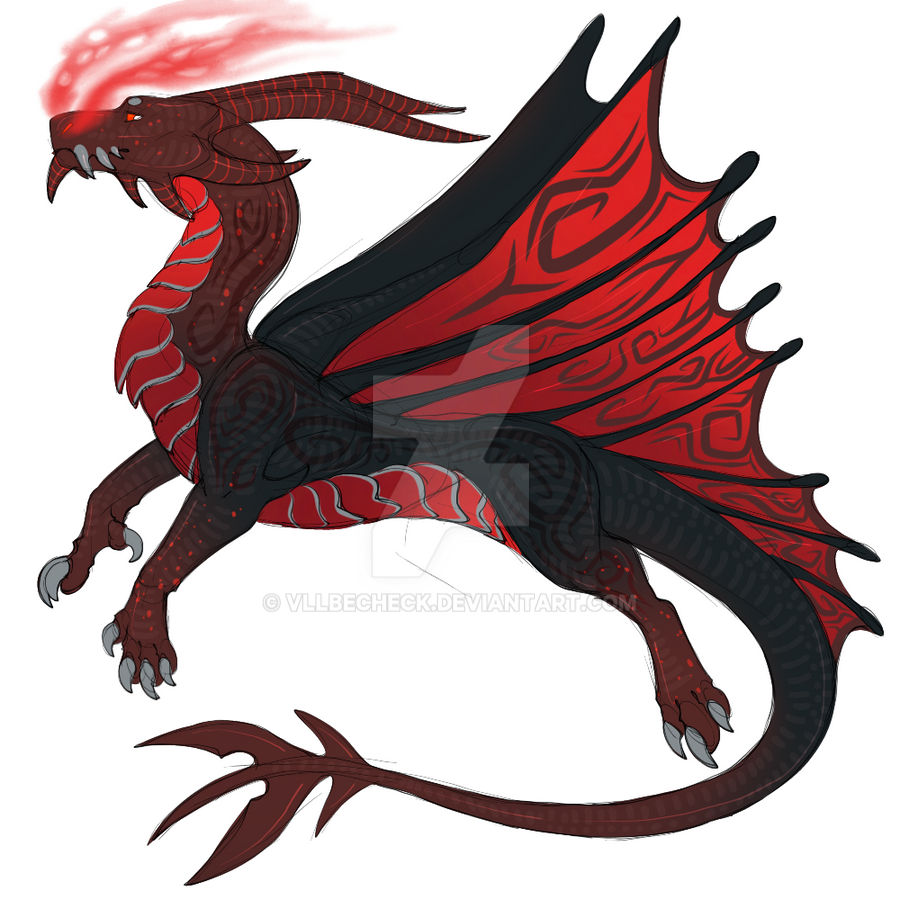 Blood Moon Dragon (SOLD) by VllBECHECK on DeviantArt