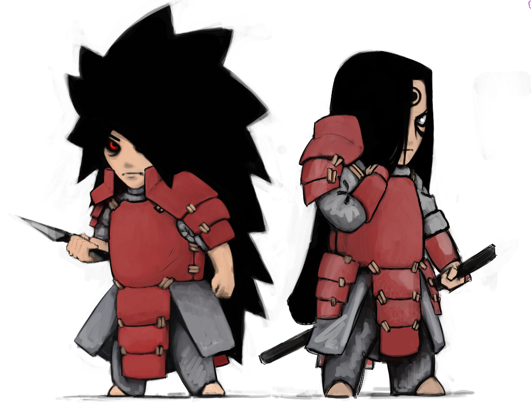 Madara And Hashirama Chibi By H3llboyraquzan On Deviantart