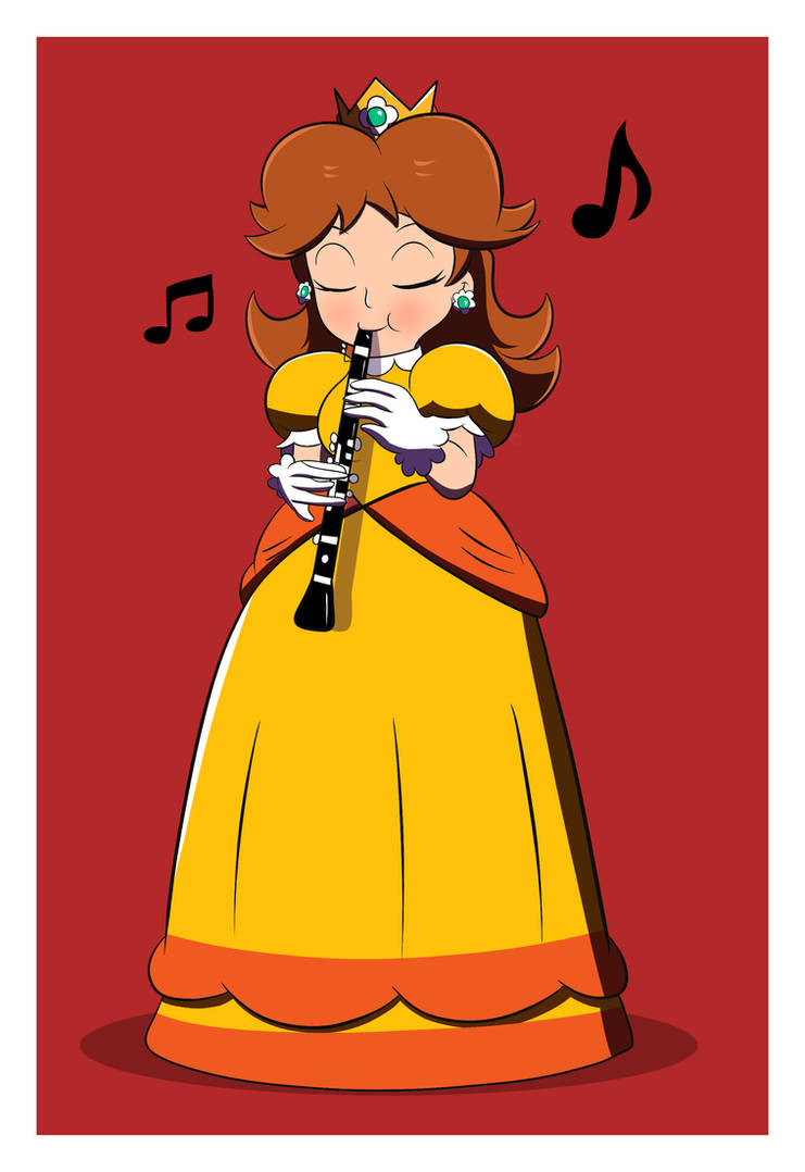 Princess Daisy Instruments (Commission) Princess Daisy -Clarinettist- by FenrirSeven on DeviantArt