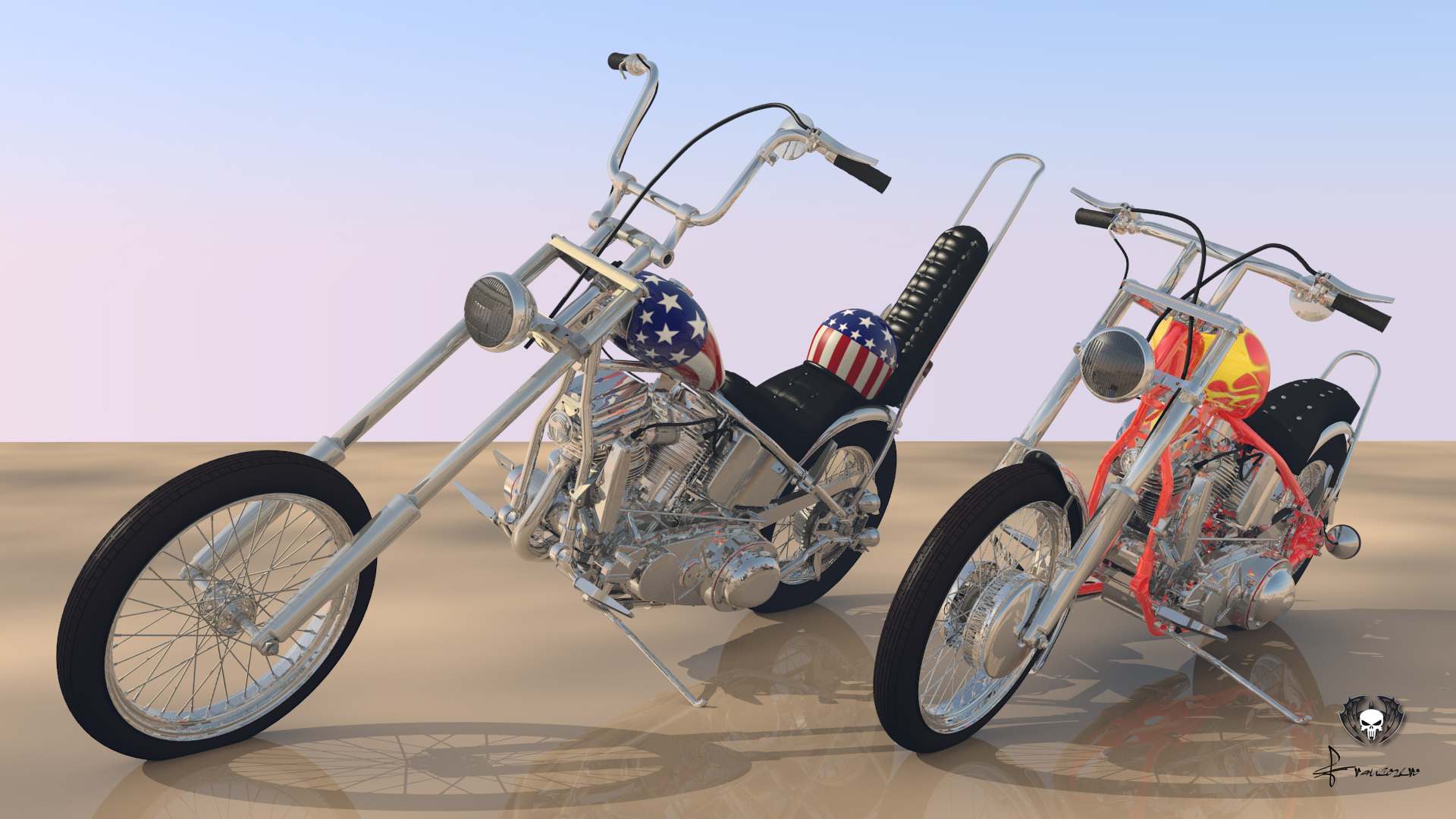 Bikes EasyRider Captain America Billy Bike 004 by francozero on DeviantArt