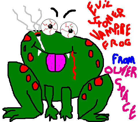 Evil Rondo Frog Evil Stoner Vampire Frog by TheIceTiger on DeviantArt