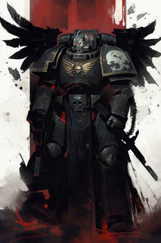 A black Space Marine