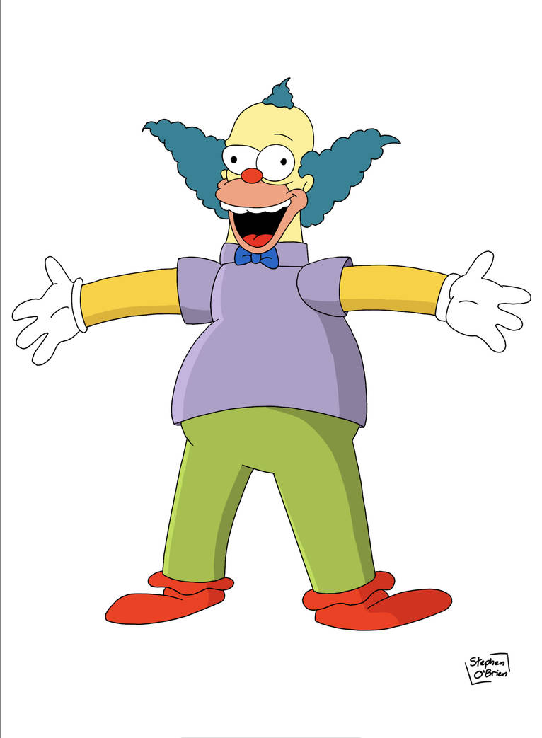 Krusty the Clown (The Simpsons) by StephenOBrien666 on DeviantArt