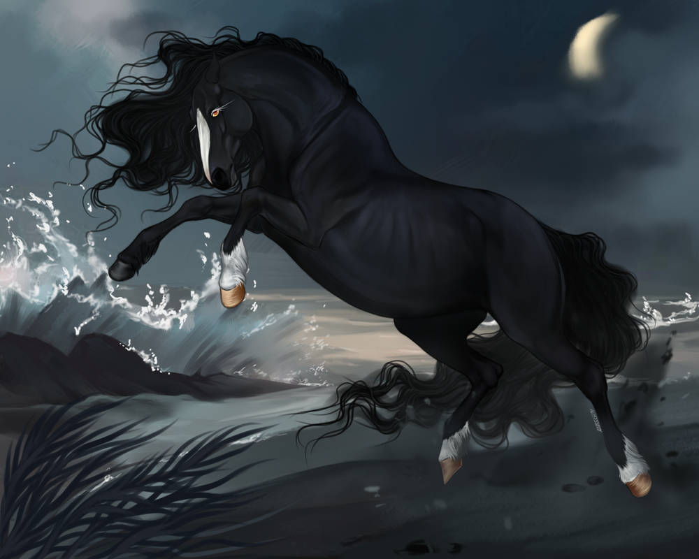 Dapple Grey Horse by Chellosia on DeviantArt