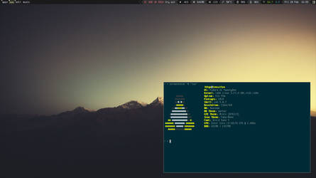 Awesomewm in my Fedora