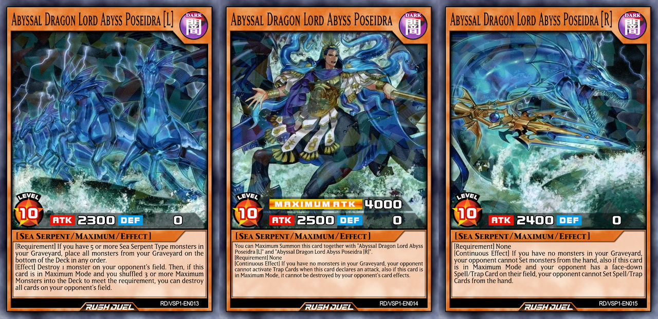 yugioh poseidra deck Value Box Rage of the Abyss Sea Dragon Poseidora - NamuWiki
