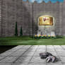 Ocarina of Time Castle Courtyard by Leo Diamond